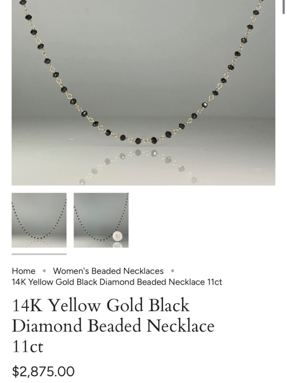 Kyle Chan Black Diamond Necklace